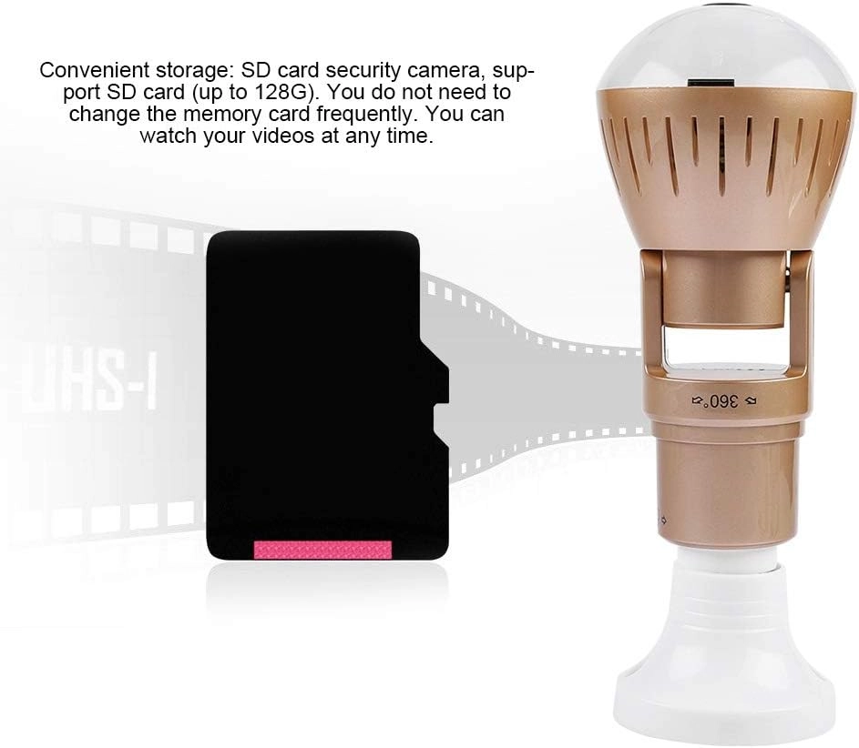 Light Bulb Security Camera 1080P