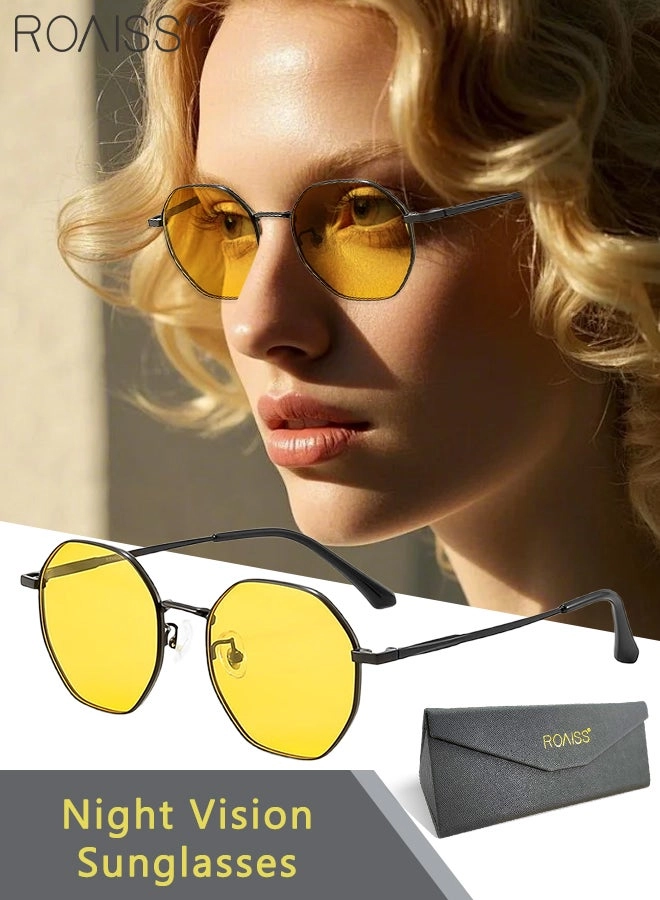 roaiss Polygonal Night Vision Sunglasses - 52mm Yellow