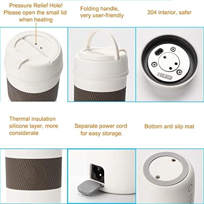 Portable Travel Heating Mug Mini