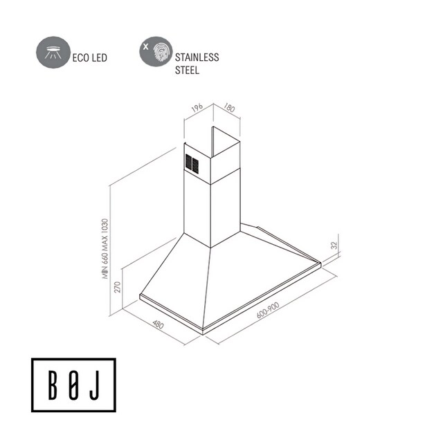CBP-60AXA - 850m3/h 60cm