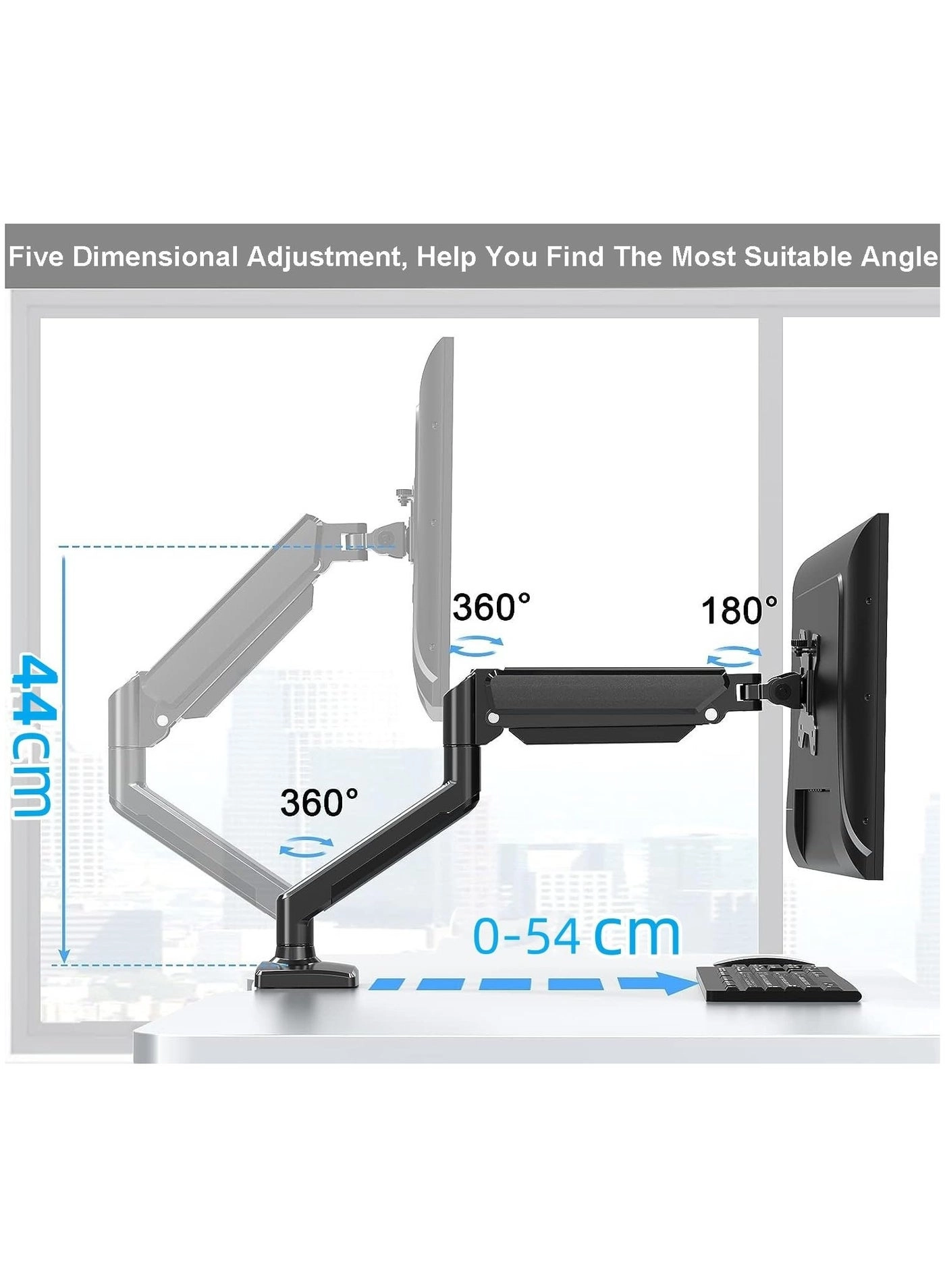 Single Monitor Desk Mount - 1 32 Inch