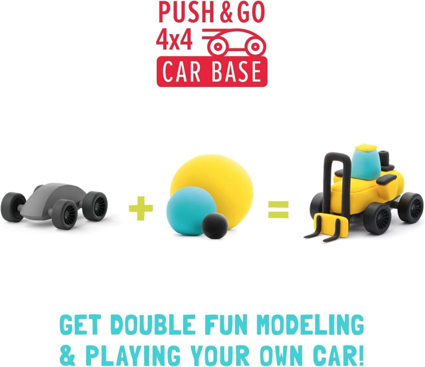 Construction Vehicles Modelling Air Dry Clay Kit - 3+ years 12 colors