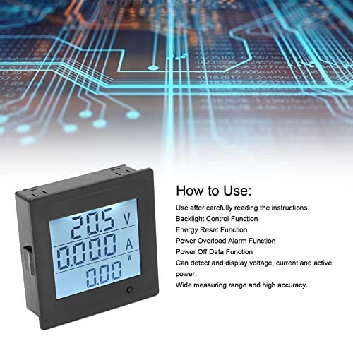 Digital Voltmeter - LCD Screen Power Alarm