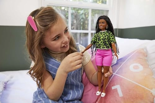Barbie Fashionistas - Long Braids Neon Look Ages 3+