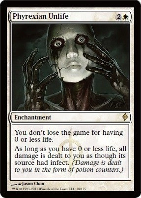 Magic: the Gathering Phyrexian Unlife - A single individual card