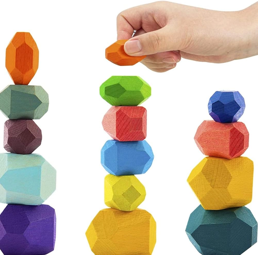 Wooden Stone Toy - 2-5 years 21 pieces