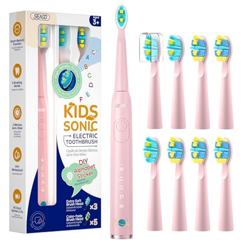 Kids Electric Toothbrush - 8 Brush Heads 5 Modes