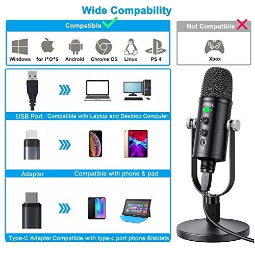 Aveek USB+Lightning Microphone