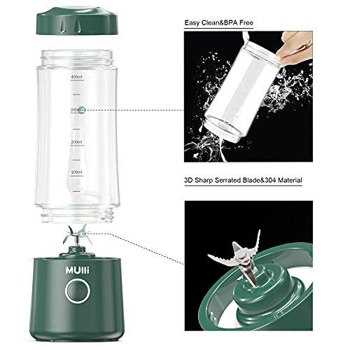 Multifunctional Portable Blender MA5 - USB Rechargeable 6 Stainless Steel Blades Auto Shut Off