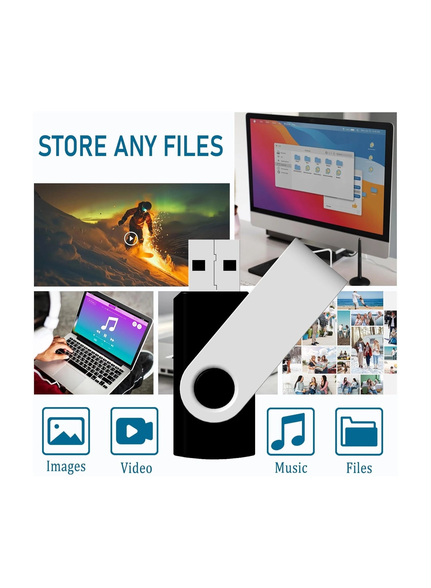 USB Flash Drive - USB2.0 2GB Pack