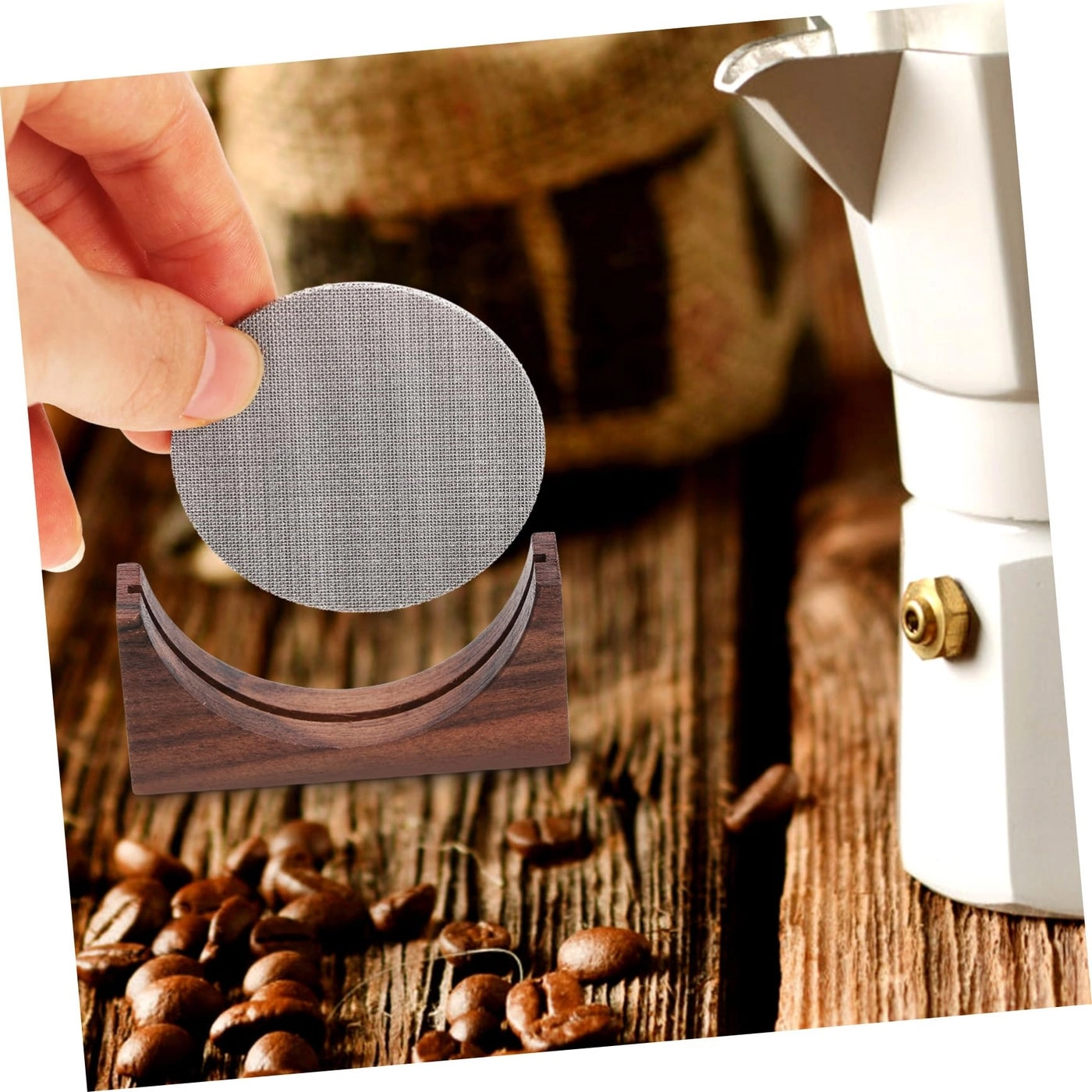 Espresso Puck Screen - Stainless Steel Double Cup