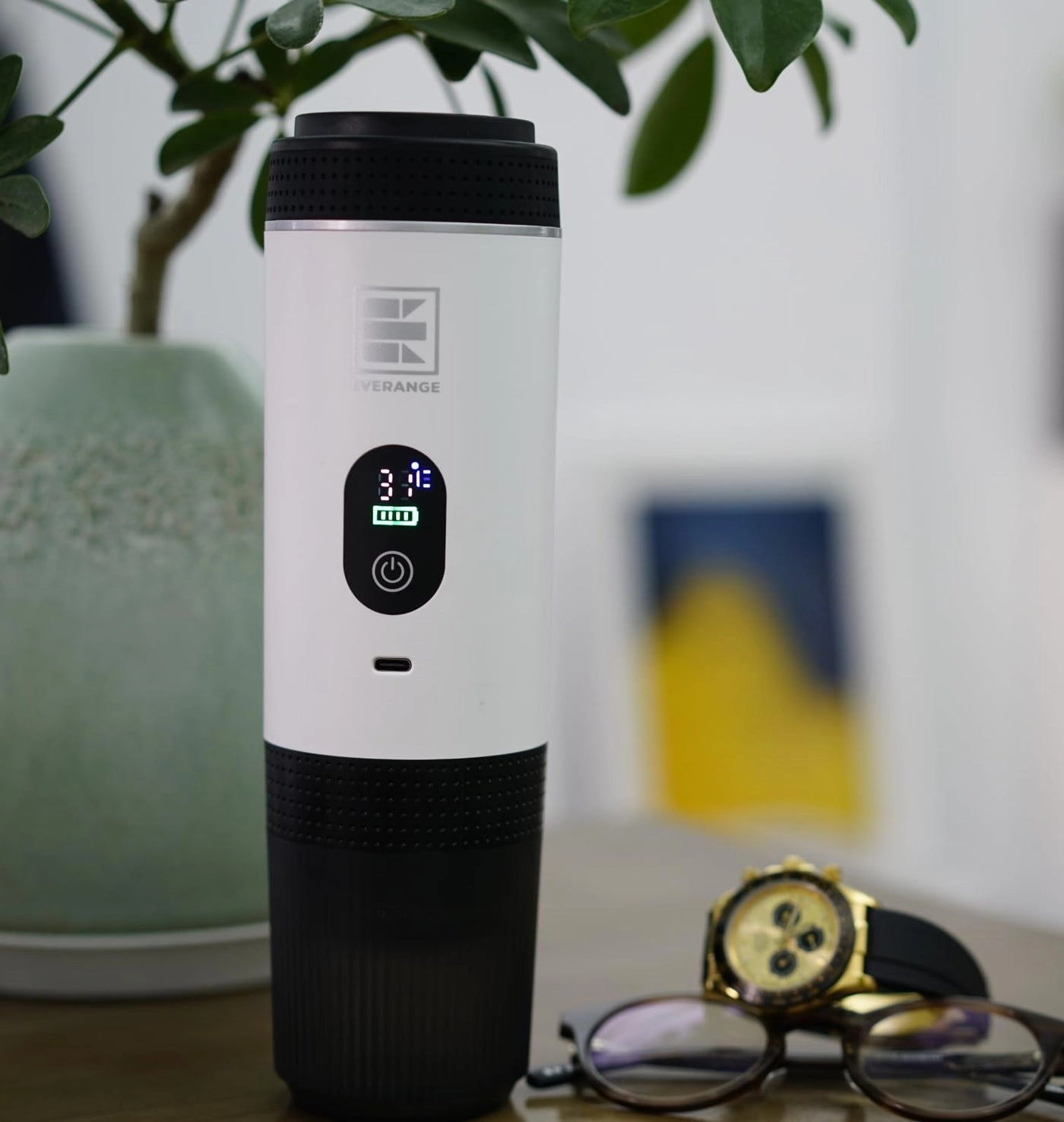 Portable Electric Espresso Machine - Rechargeable Battery NS capsules compatible