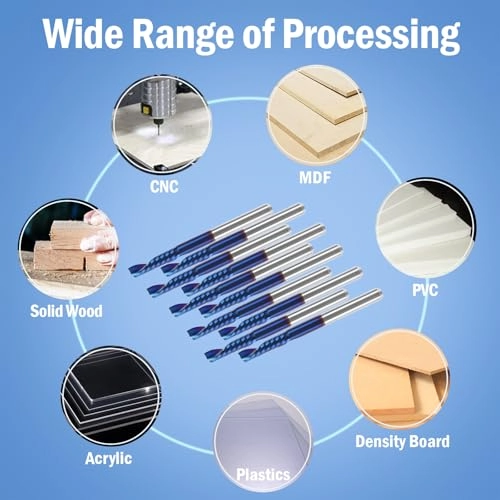 CNC Router Bits - 1/8"" (3.175mm) 10pcs