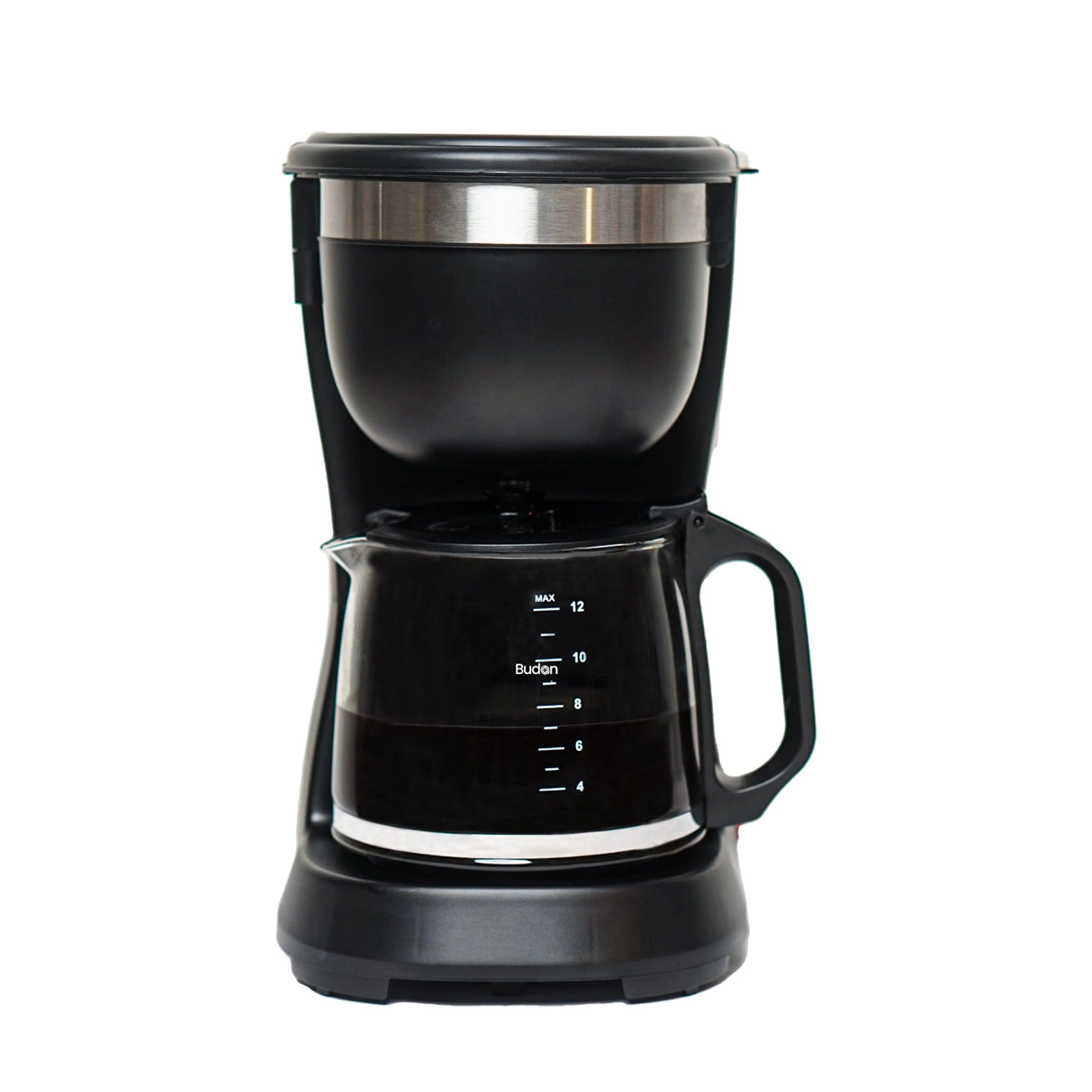 Budan Drip Coffee Maker - 12 Cups Borosilicate Carafe Auto Shut Off
