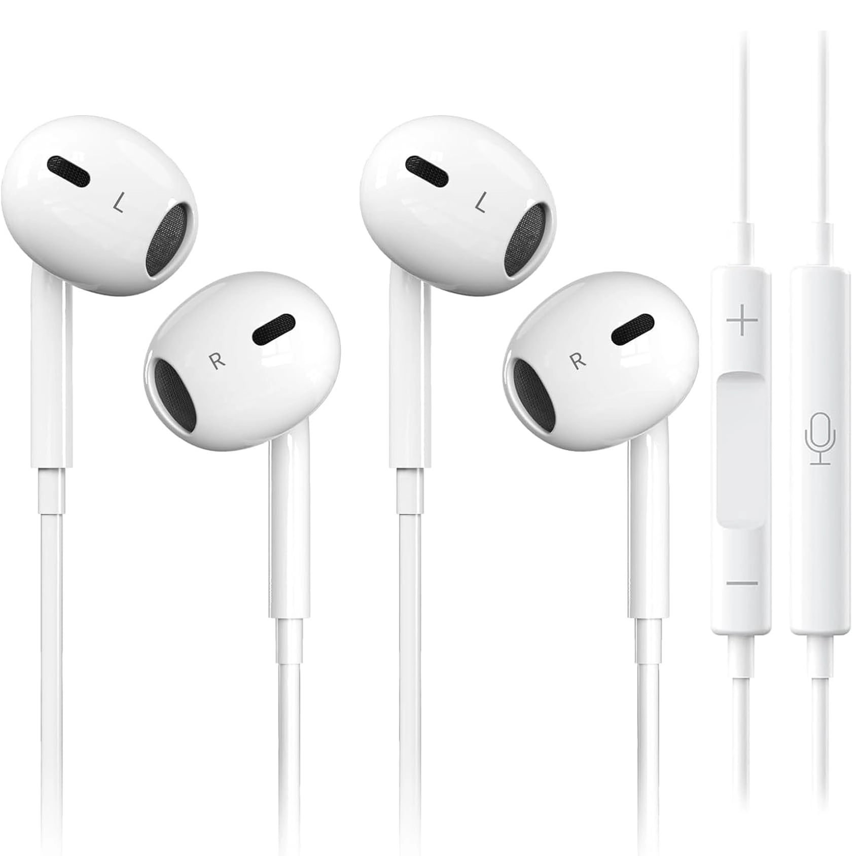 Earphones for iPhone Wired Earbud Pack