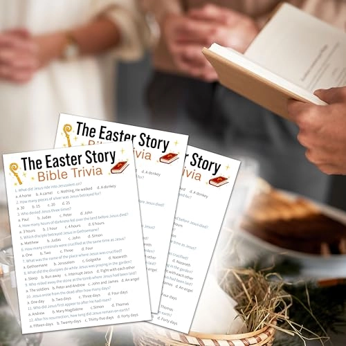 Easter Game Cards - 16 years and up 20 game cards & 1 answer card