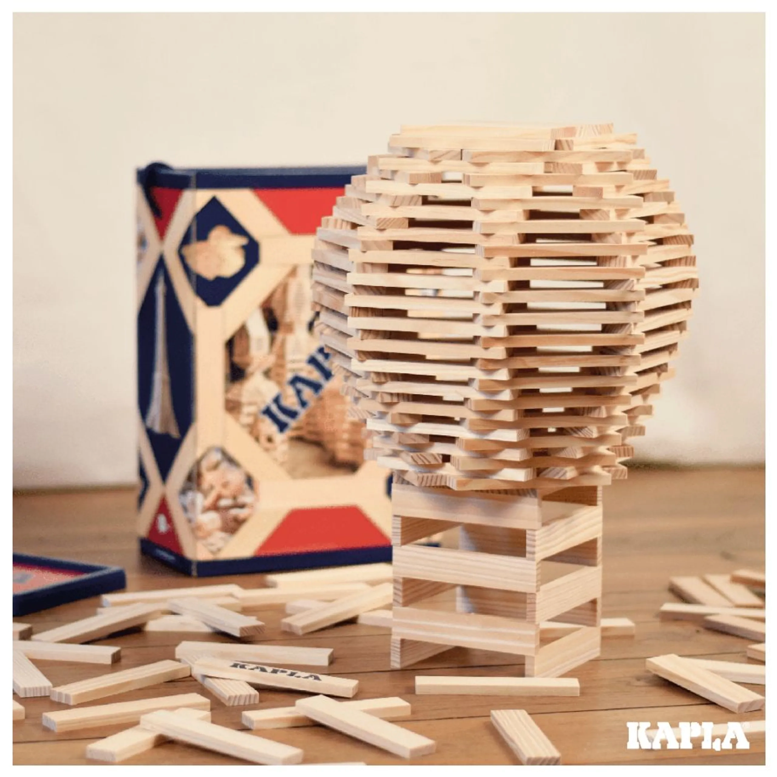 Wooden Building Blocks - 200 pcs