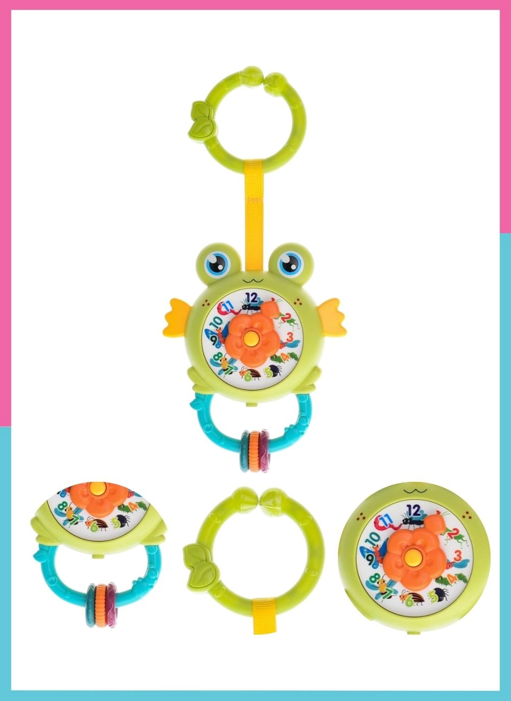 Baby Stroller Plush Hanging Mobile Rattle Toy - Suitable for 3 months and above