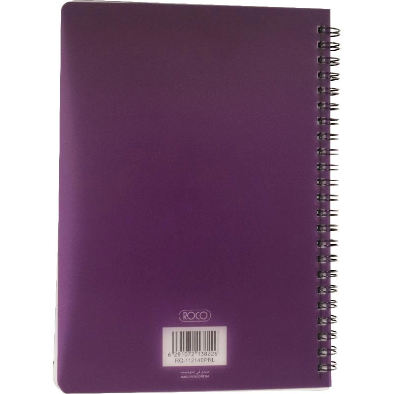 Notebook 19 X 26 cm Spiral - Grid 100 Sheets