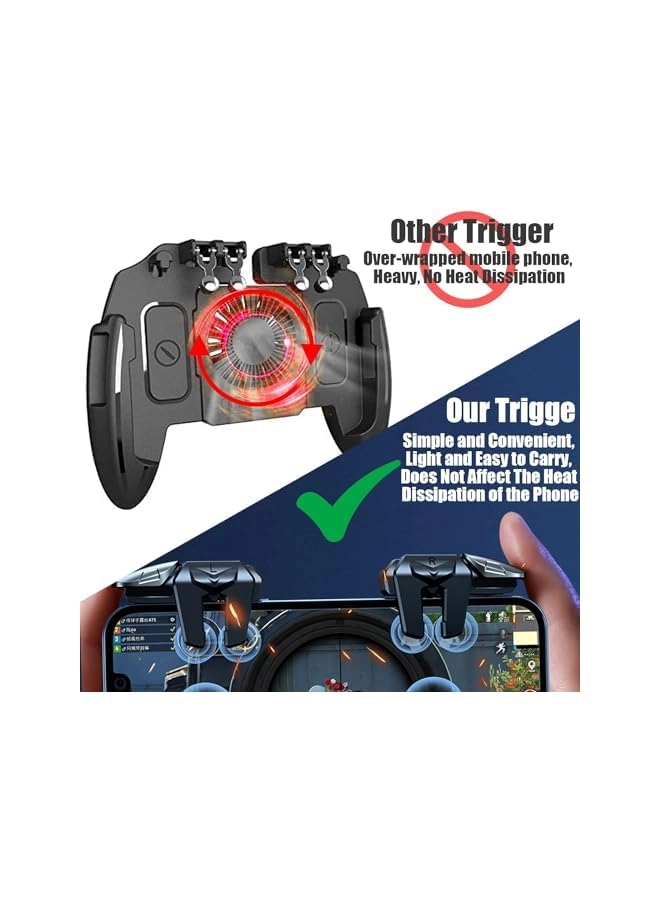 6 Trigger Mobile Controller - Pubg Call of Duty Fortnite Knives Out Rules of Survival