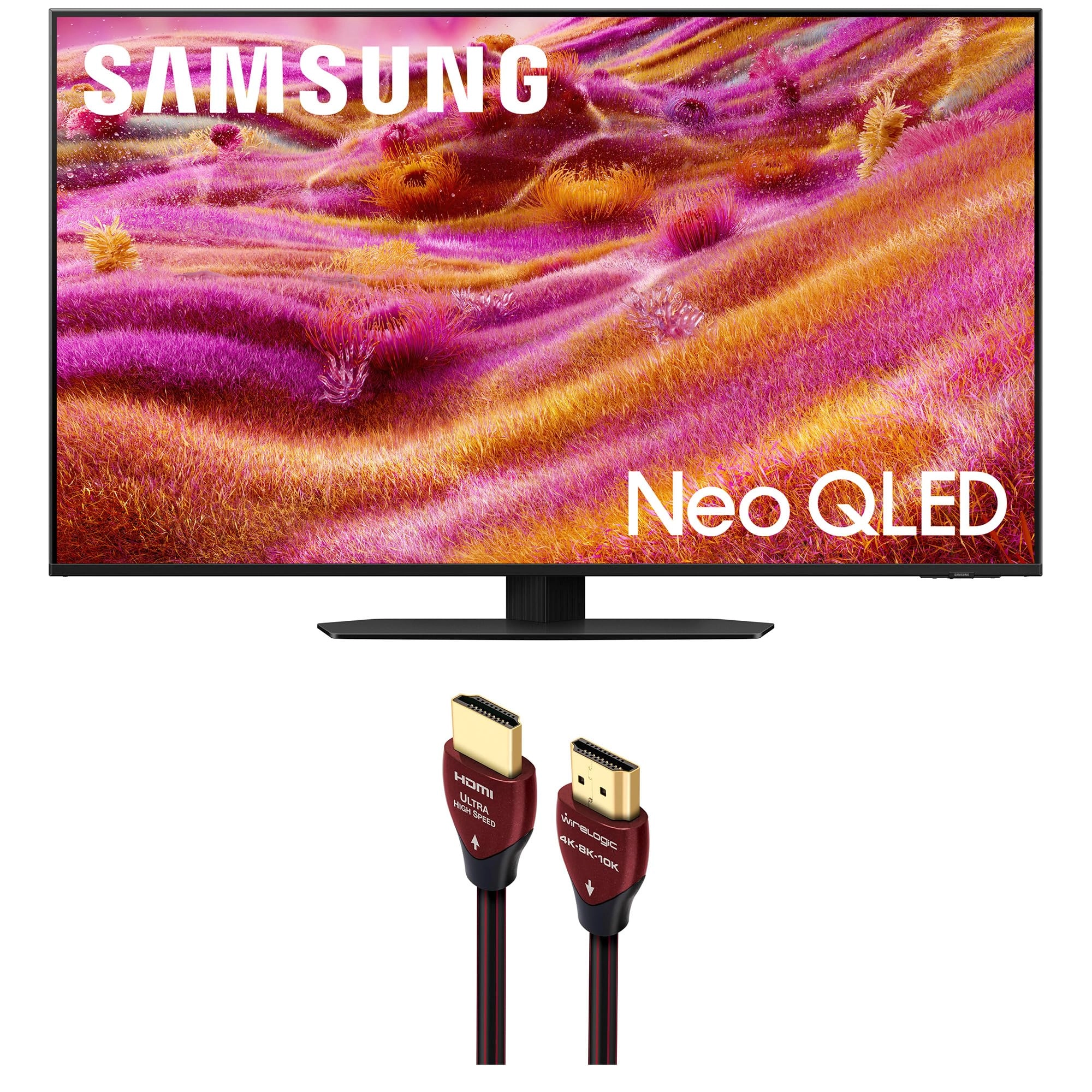 Samsung QN50QN90FAFXZA - 50 Inch + Ruby HDMI Cable - 8ft