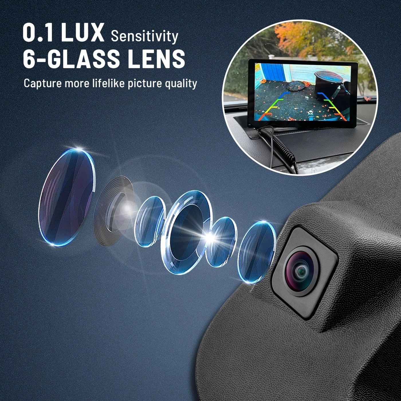 Tailgate Handle Reverse Backup Camera - RCA 600 TV Line