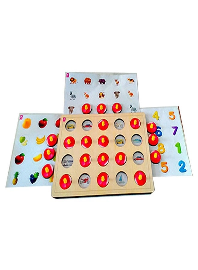 WISSEN Wooden Memory Game - 2-3 Years