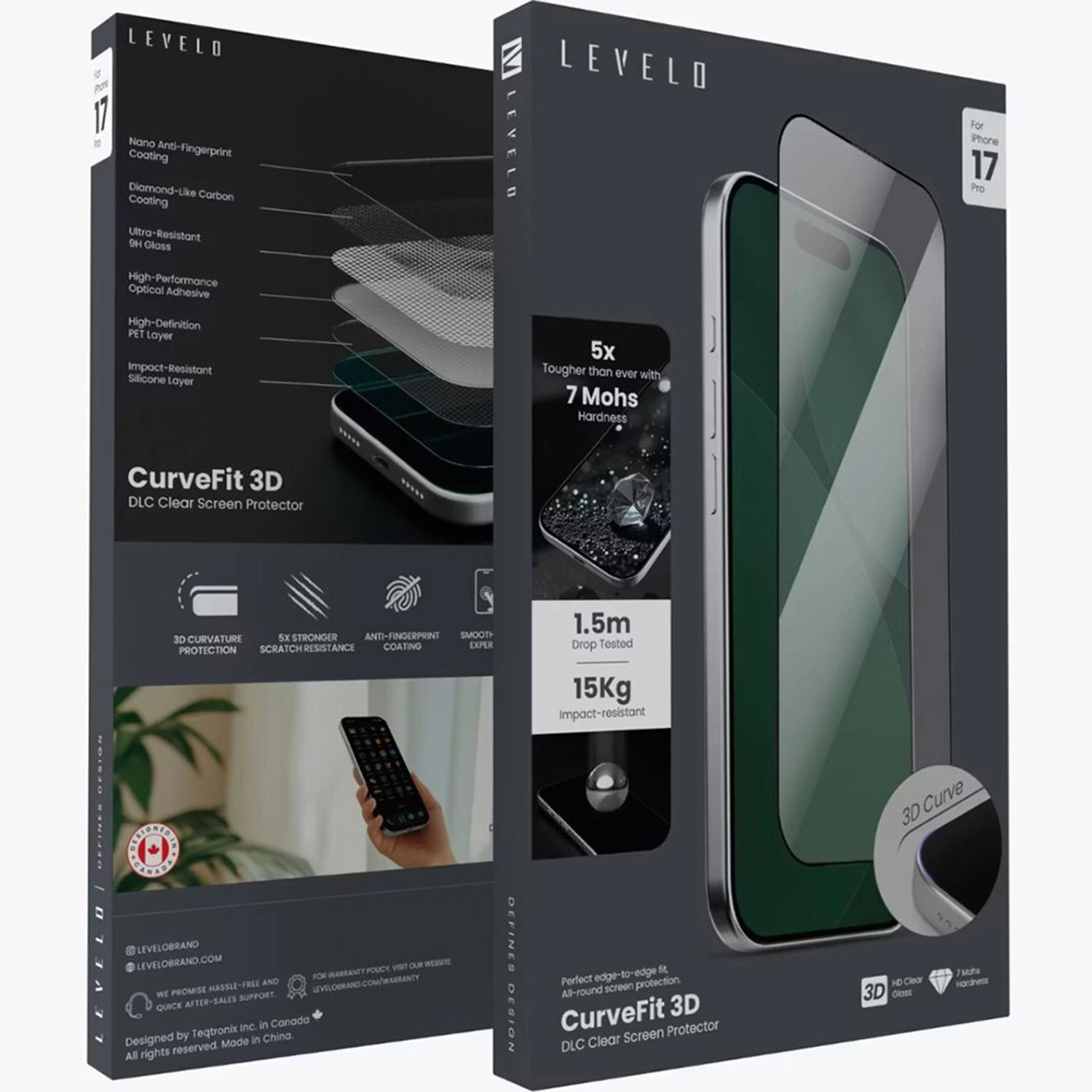 Curvefit 3D Screen Protector - iPhone 17 Pro