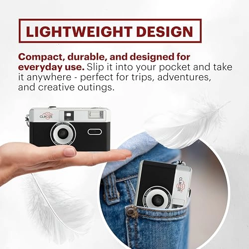 35mm Half-Frame Reloadable Film Camera - fixed-focus