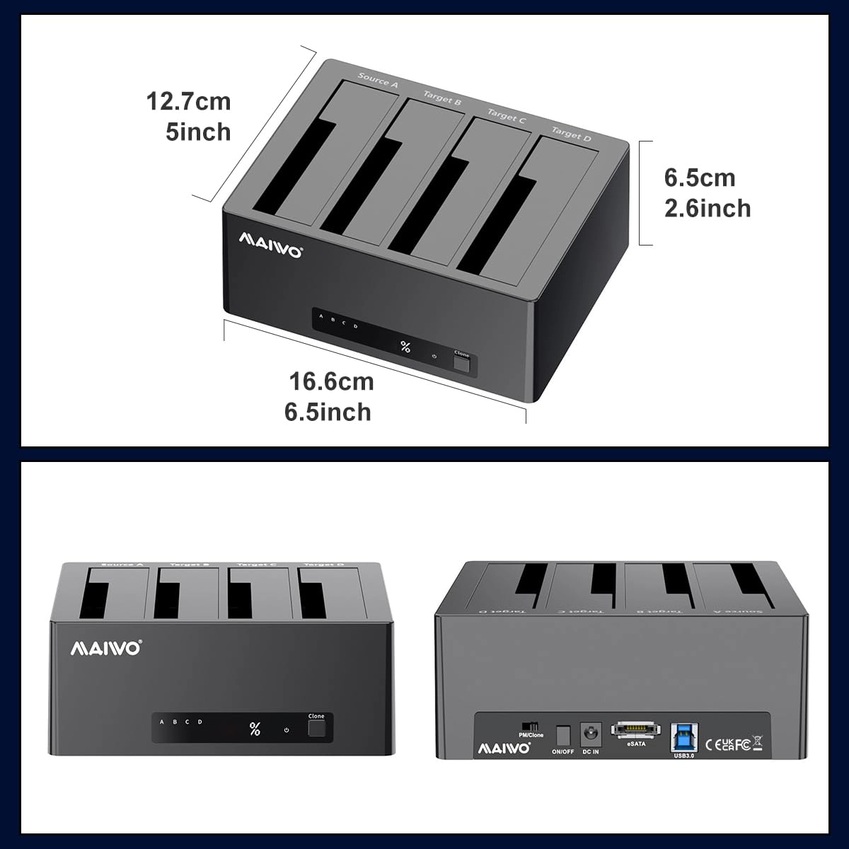 Hard Drive Docking Station - 4 Bay