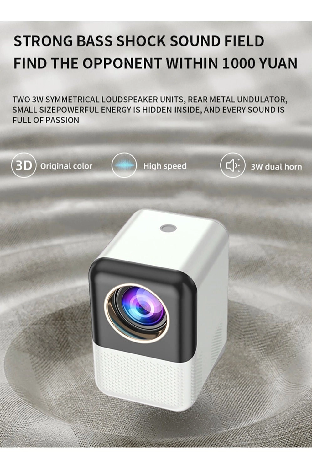 Upgrade Portable Projector 400ANSI 1080P