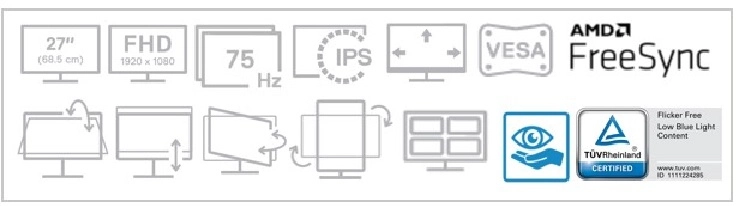 S2721H - 27 inch 1920 X 1080