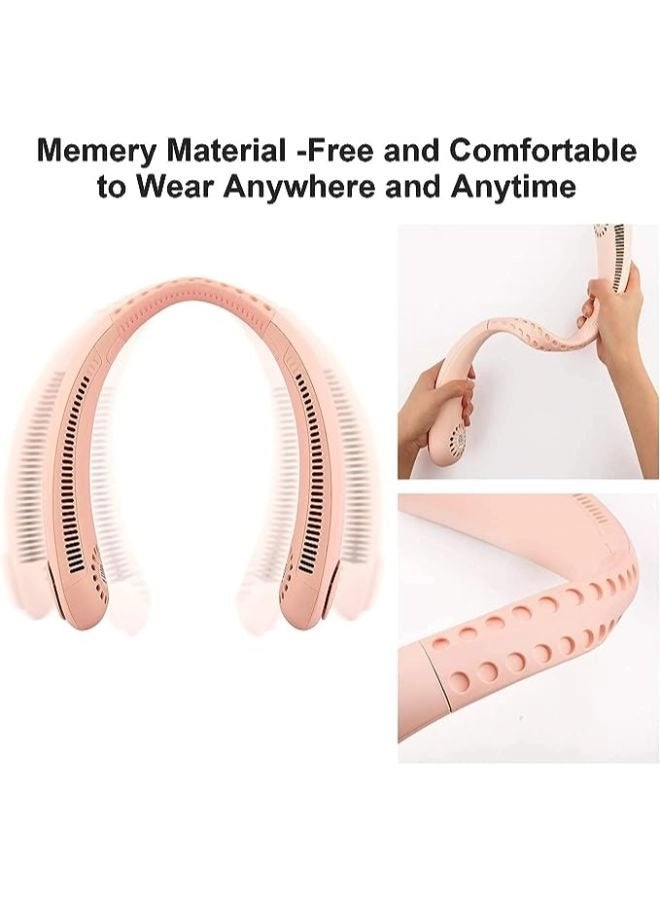 Leafless Hanging Neck Fan - USB Rechargeable 5-speed White