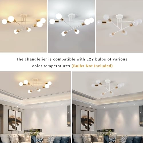 Vintage Ceiling Lamps - 4-Lights E27 52 cm