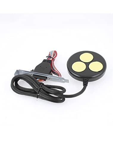 Dual USB 2.0 Port LED Light Desktop Power Reset Button Switch