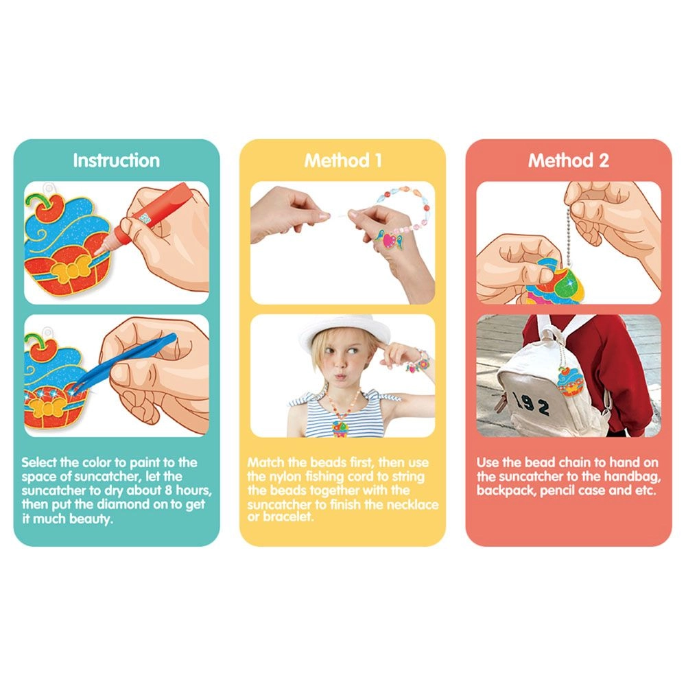 Crystal Pendant Making & Coloring Set - XL Dessert