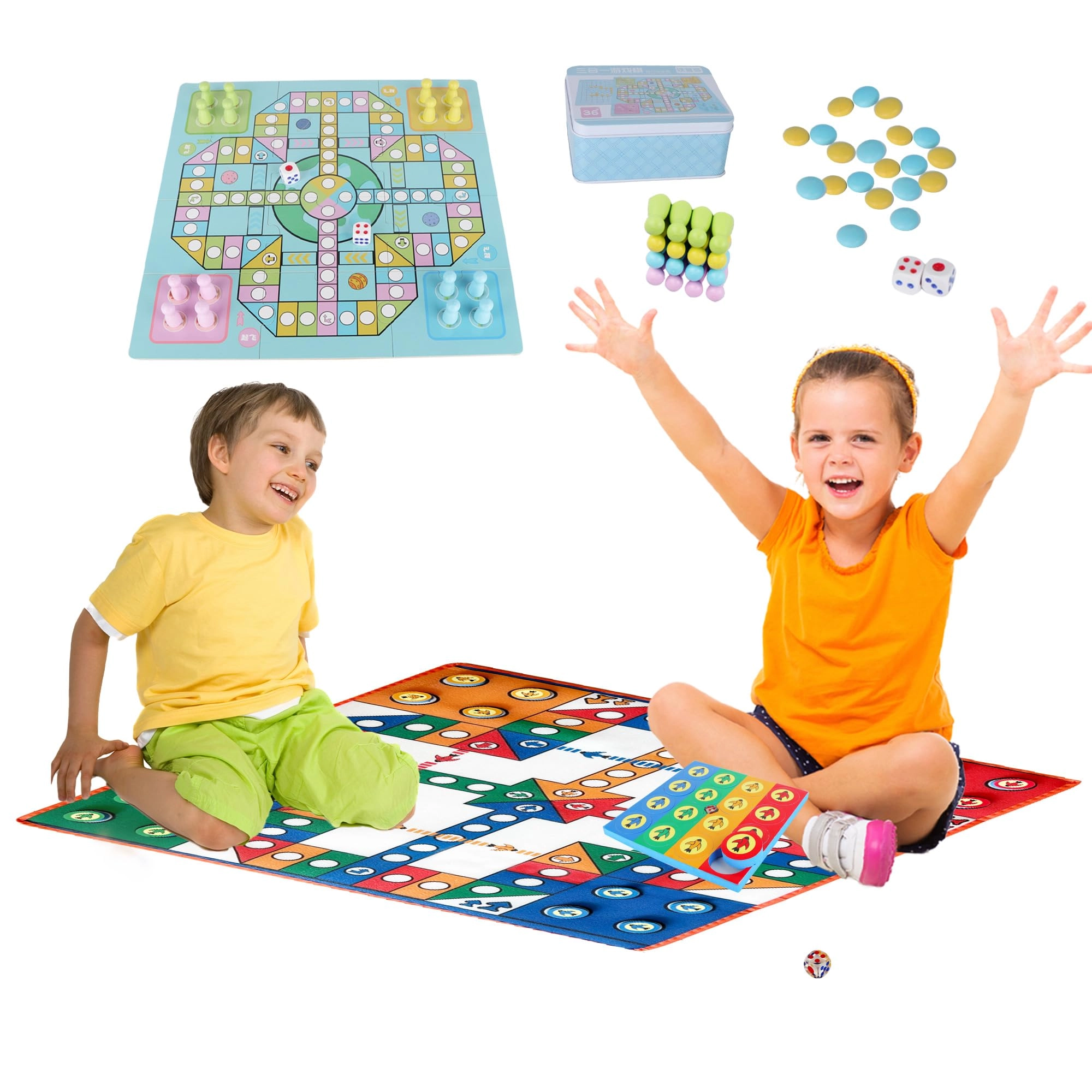 Xin Yuan Toy Manufacturer Ludo and Gomoku game set - 2 Sets Folding Carpet Waterproof Playmap