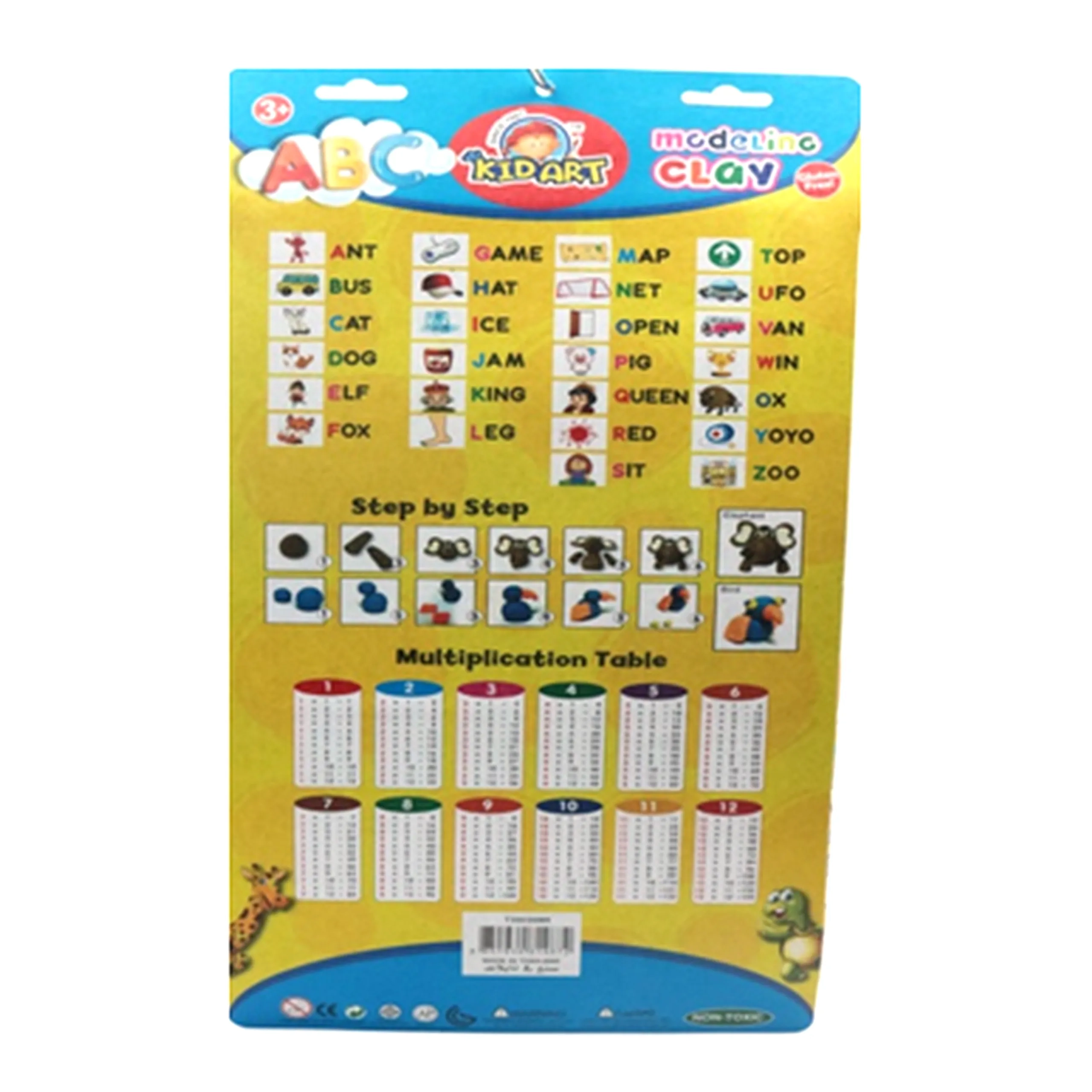 Modelling Clay - 15 Colors 26 Alphabet & Roller Molds