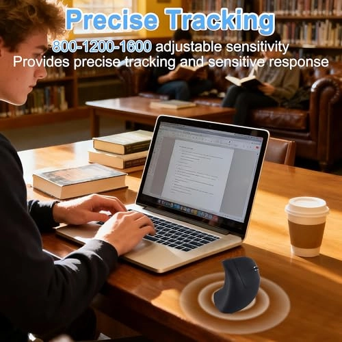 Vertical Mouse - USB+Bluetooth+Wired