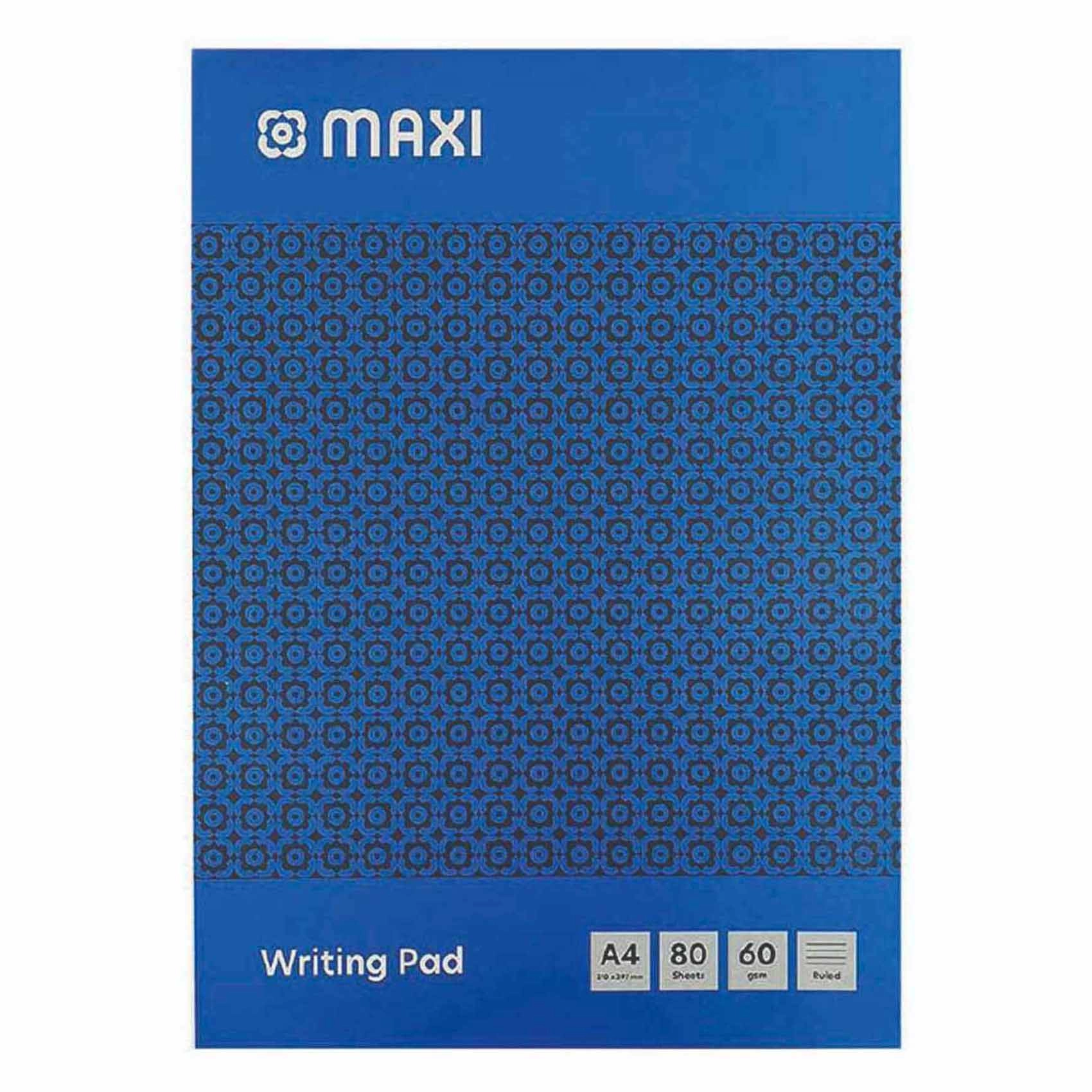 Maxi Writing Pad A4 - Lined 80 Sheets