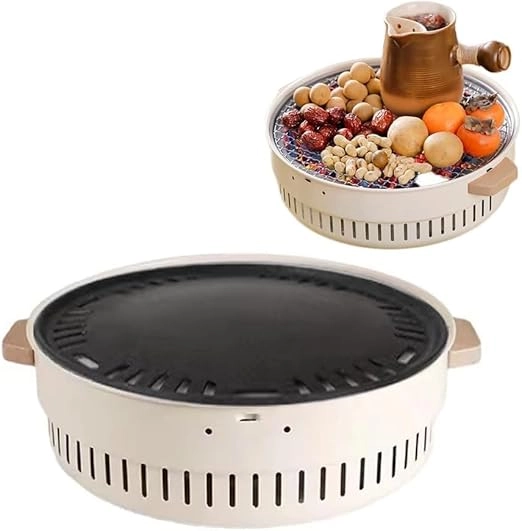 auto family Portable Folding Charcoal BBQ Barbeque Grill - charcoal