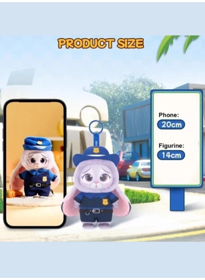 Zootopia Series Blind Box - Pack of 6 Vinyl Plush Pendant Keychain Mystery Pack