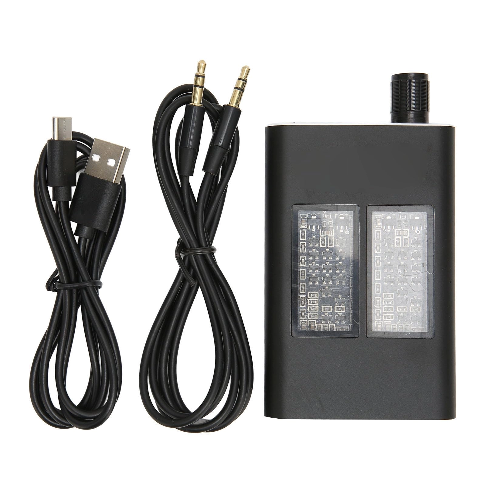 ASHATA Headphone Amplifier - 3.5mm Bass Enhancement Portable