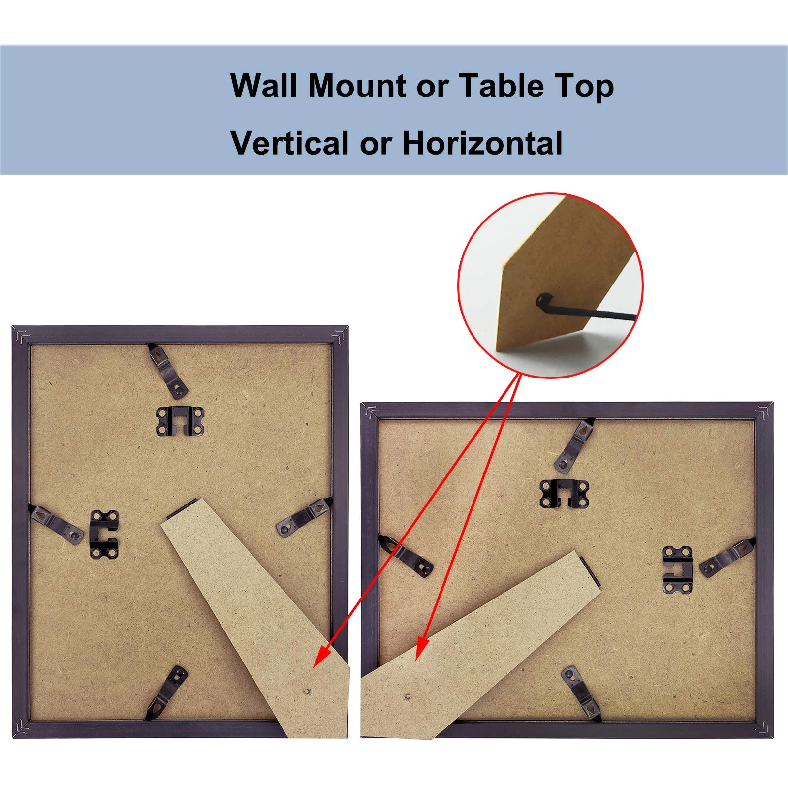 Picture Frames - 4x6 5x7 8x10 Set