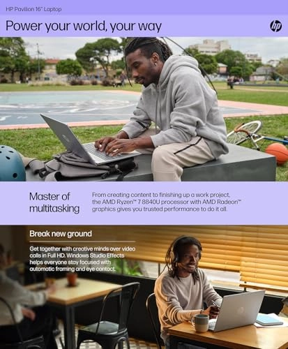 Pavilion 16 B00QYEA - 16'' Ryzen 7-8840U 16GB DDR5 512GB SSD