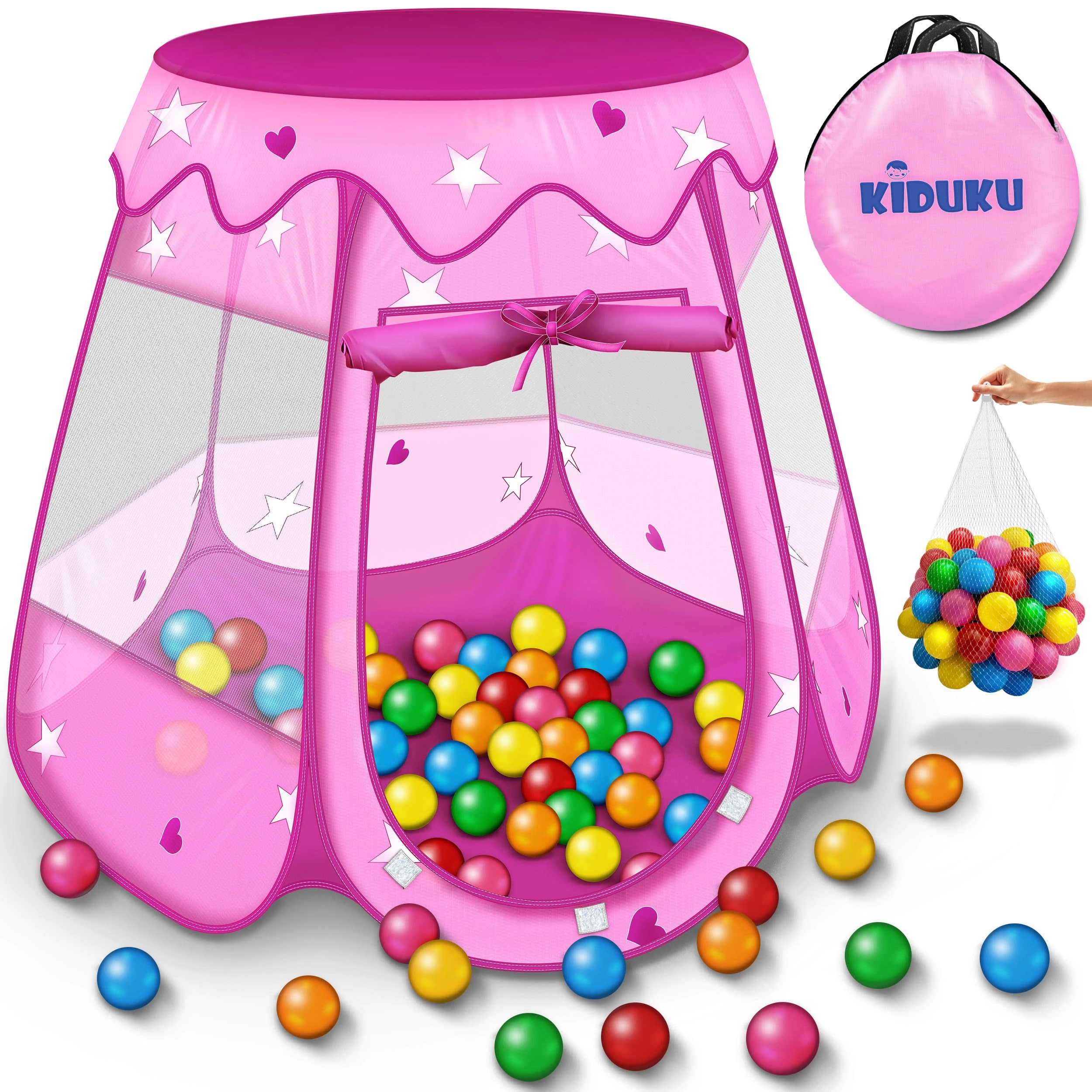 DWD-Company Childs Play Tent Pop-Up - 105 cm + 100 Balls + Carrying bag
