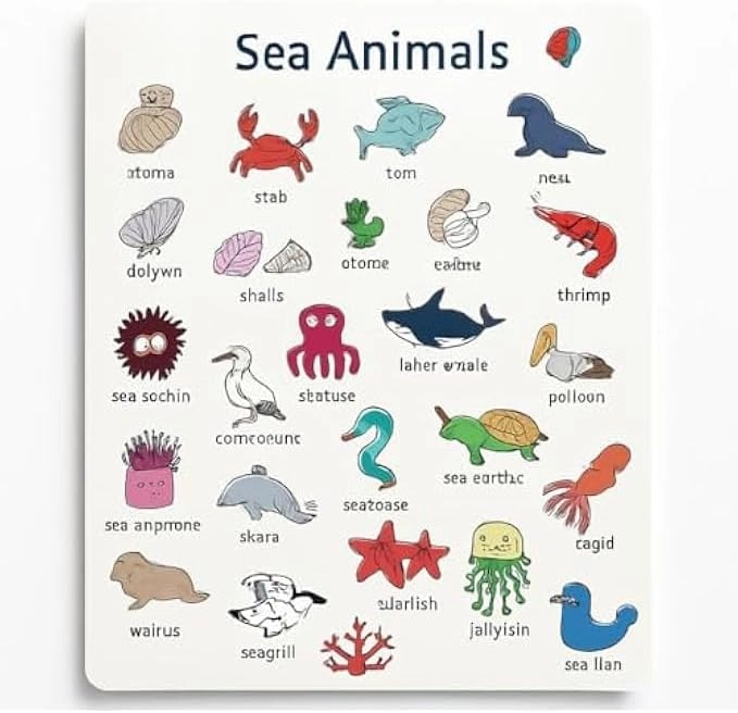 Sea Animals Sticker Book