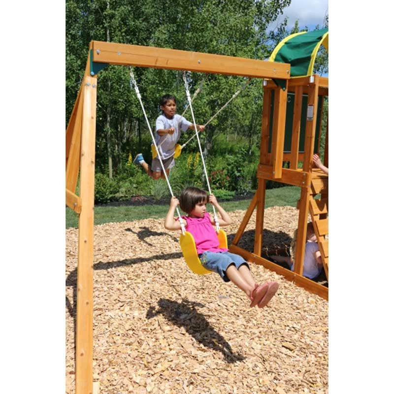 Ainsley - Outdoor wooden swing set holds up to six kids
