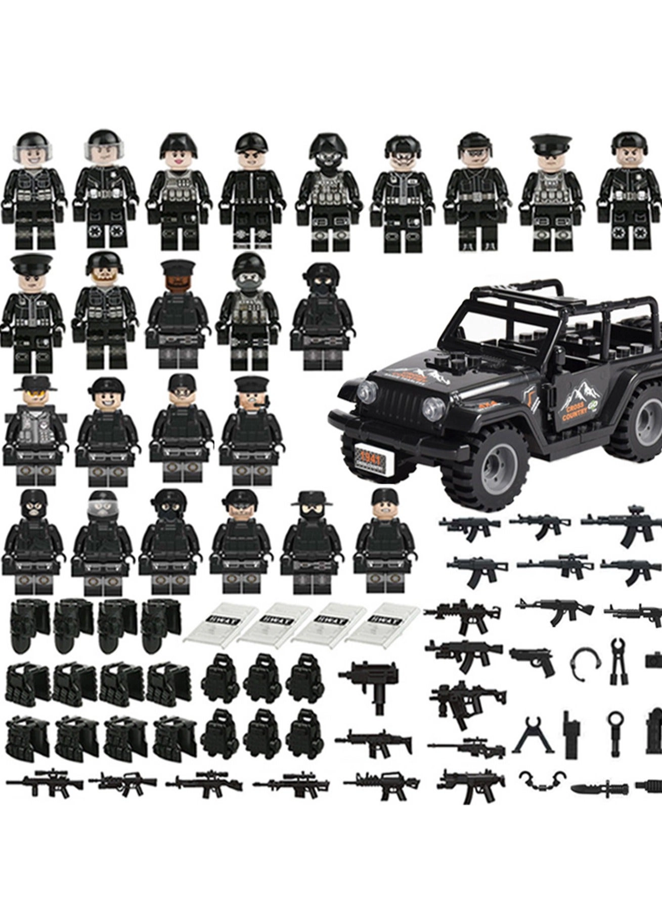 Army Block - Blue New Eighth Route Army Array 24 pcs