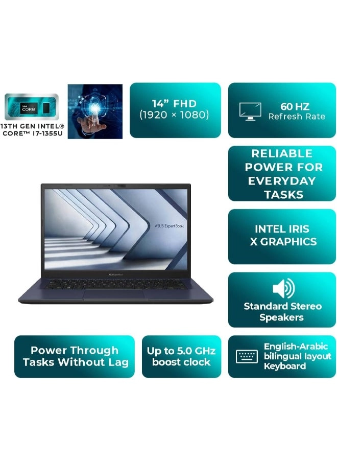 ExpertBook B14 B1402CVA - 14'' i7-1355U 16GB DDR4 512GB SSD